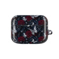 AirPod Case — Gothic Red Rose & Silver Butterfly Protective Cover