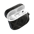 AirPods Case — Black Damask Pattern Protective Silicone Cover