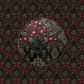 Crimson Elixir Brocade