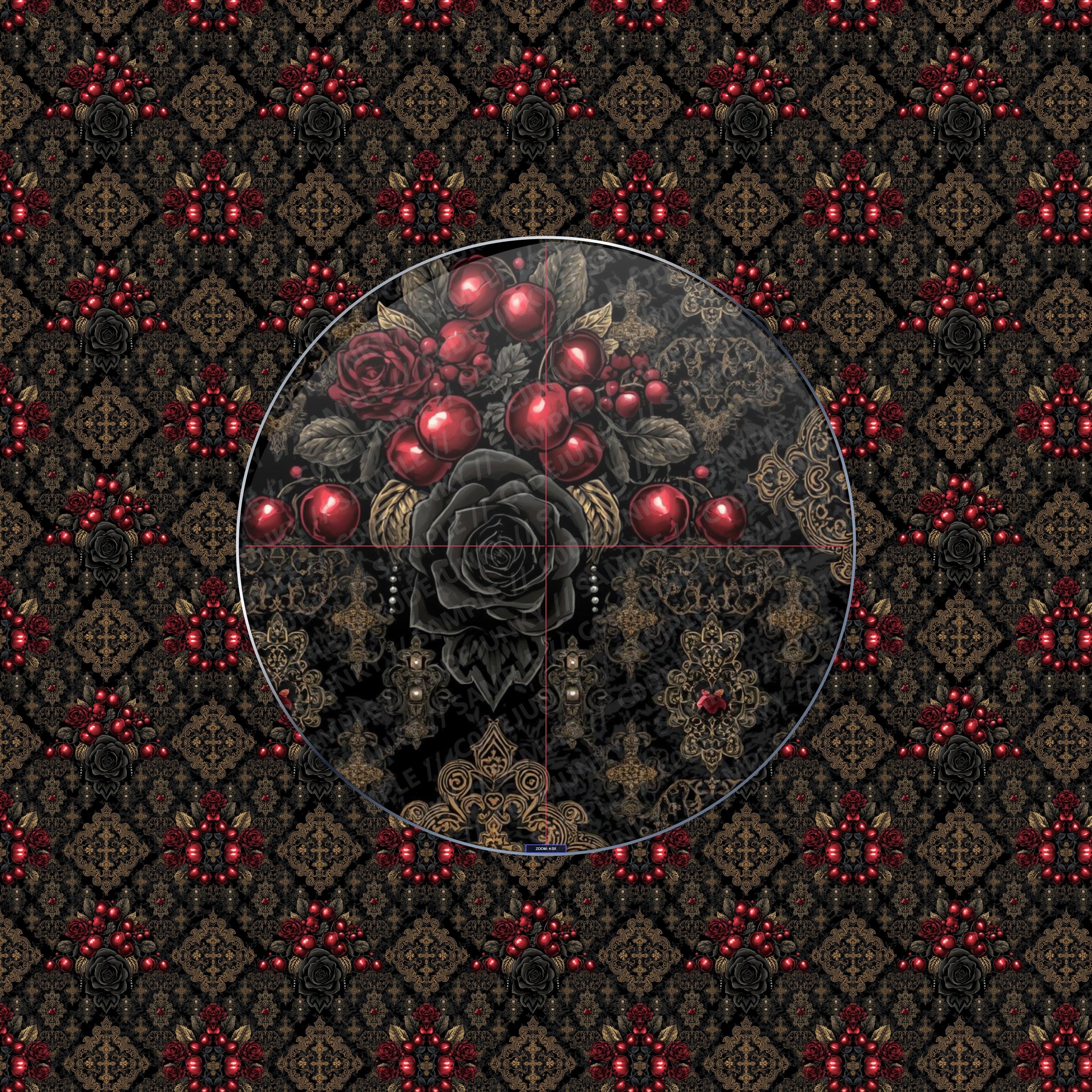 Crimson Elixir Brocade
