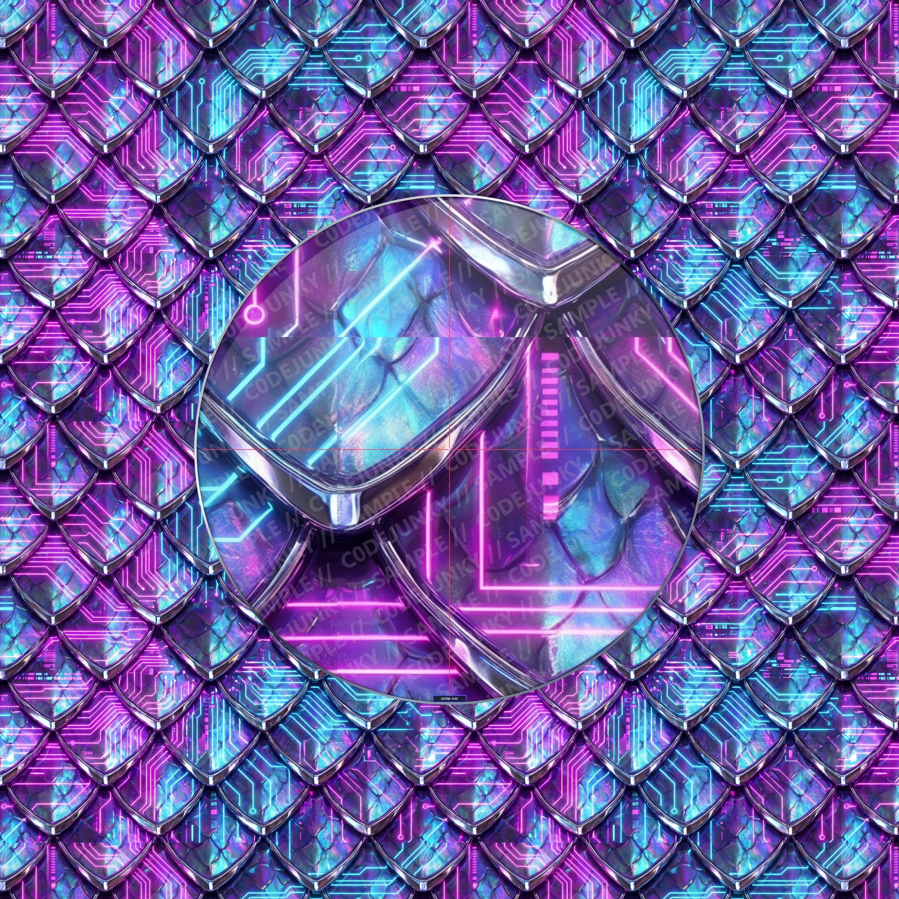Cyberpunk Neon Grid