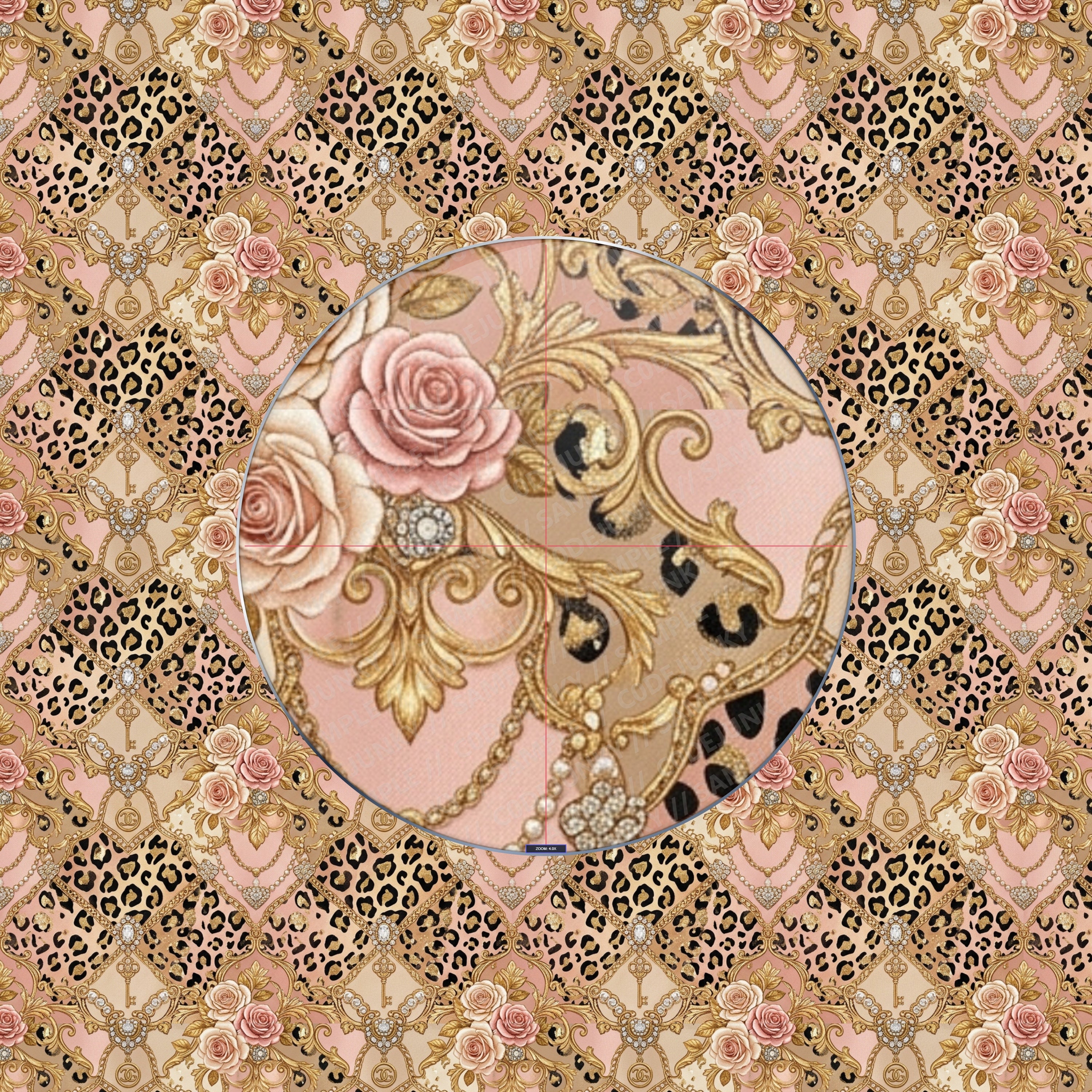 Baroque Gold Chain Seamless Pattern