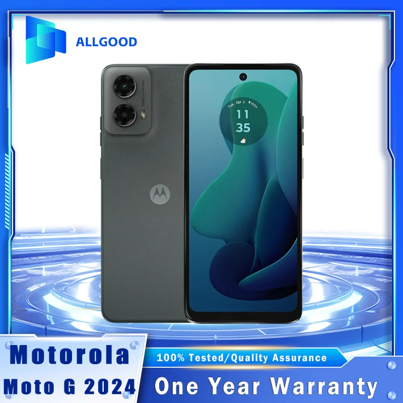 Motorola Moto G 5G 2024 XT2417 6.6 Inch 4GB 128GB 50MP Quad Pixel Camera NFC Dolby Atmos Octa-Core Android Mobile Phone