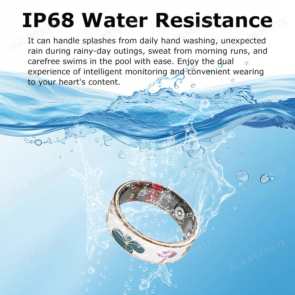 NEW Color Enamel Craftsmanship Healthy Smart Ring Wireless Call Heart Rate/Sleep/Blood Oxygen Monitor Waterproof Smartring 2026
