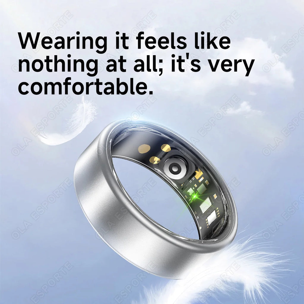 Colorful Smart Ring Women Men Couple SmartRing Heart Rate Monitor Waterproof 100+Sport Modes Super Light Skin-friendly Wristring
