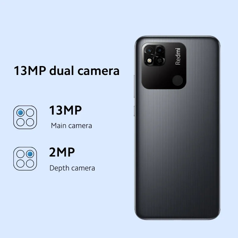 Global Rom Original Xiaomi Redmi 10A 5000mAh Smartphone 6.53' HD Display Helio G25 Octa Core 13MP Fingerprint 4G Smartphone