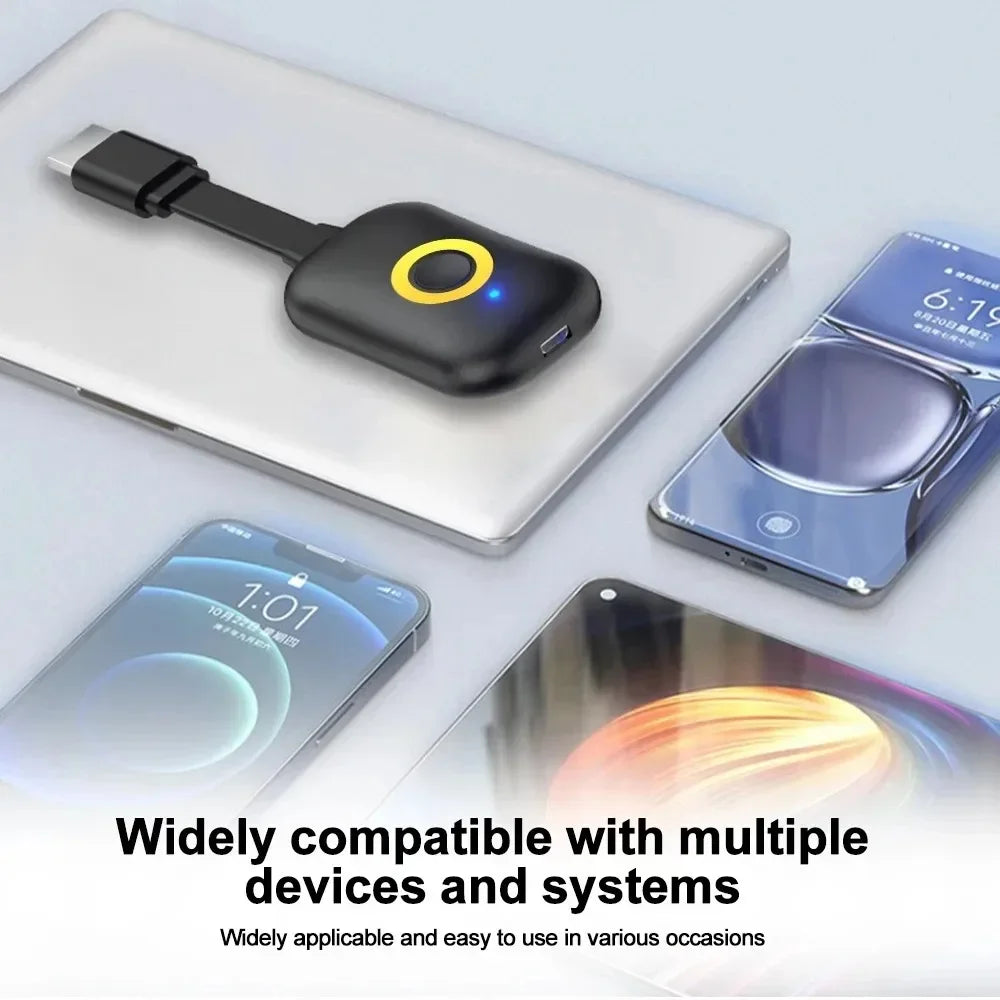 4K WiFi Audio Video Transmitter Receiver Phone Projector HDMI-Compatible Mirroring Screen Display Adapter For iOS Android PC TV