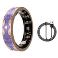 New Moissanite Diamond Fashion Women Men Smart Ring Waterproof Enamel Craft Design Lady Ring Heart Rate Health Monitor SportRing