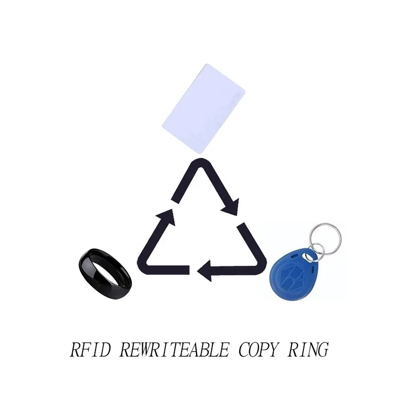 RFID Smart Rewritable Ring ID 125KHz EM4305 T5577 Clone Chip Key Duplicator Badge Copy Changeable Card Copier Tag