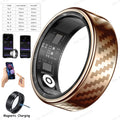 New Smart Ring Message Reminder, Call Alert Heart Rate Blood Oxygen Sleep Monitor Pedometer 5 ATM Waterproof Smartring Men Women