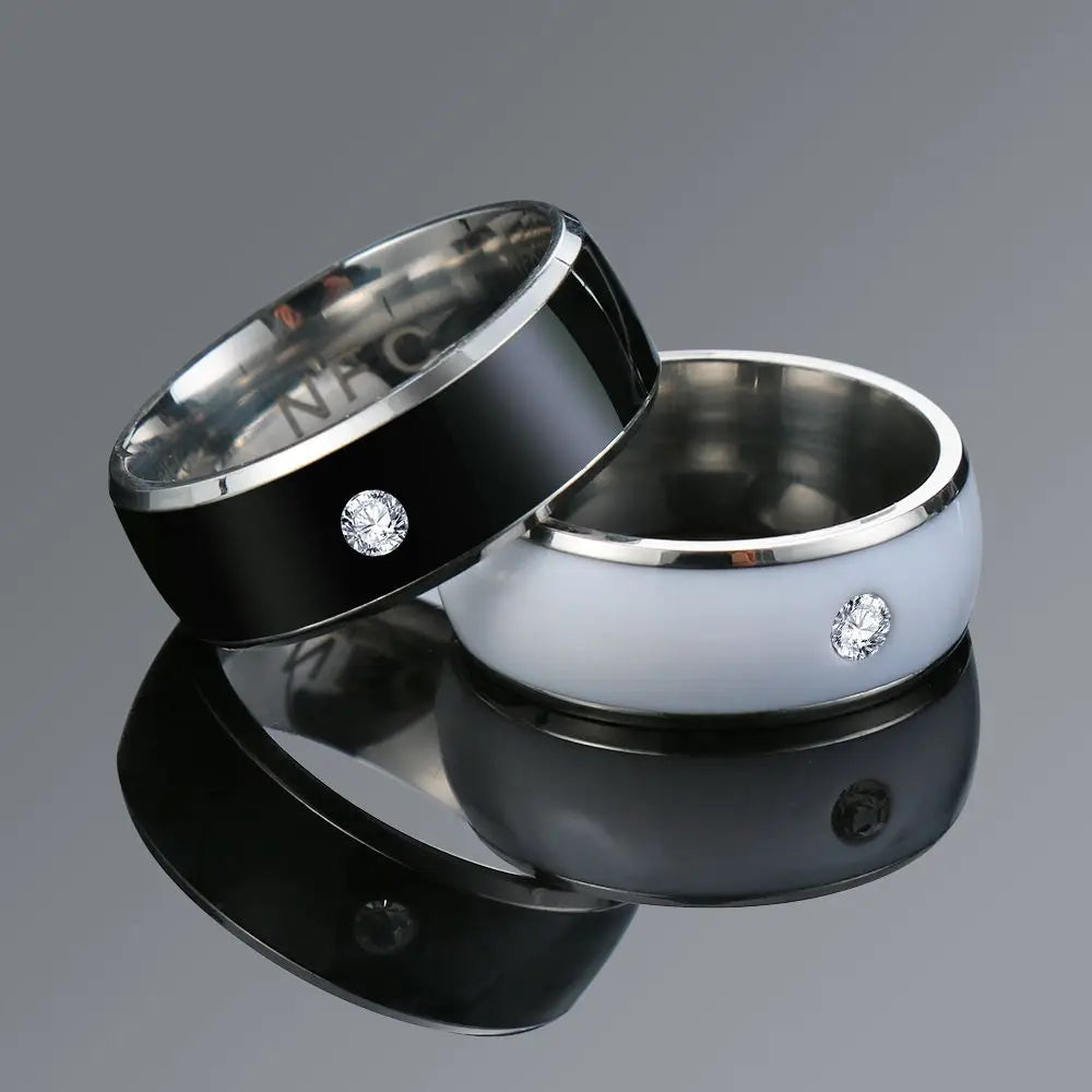 Fashion NFC Smart Finger Ring Multifunctional Intelligent Connect Android Phone Finger Wear Digital Rings Equipment Couple Ring