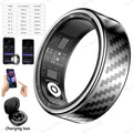 New Smart Ring Message Reminder, Call Alert Heart Rate Blood Oxygen Sleep Monitor Pedometer 5 ATM Waterproof Smartring Men Women
