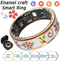 2026 Color Enamels Fashion Women Smart Ring Female Stainless Steel Intelligent Finger Ring Lady IP68 Waterproof Fitness Tracker