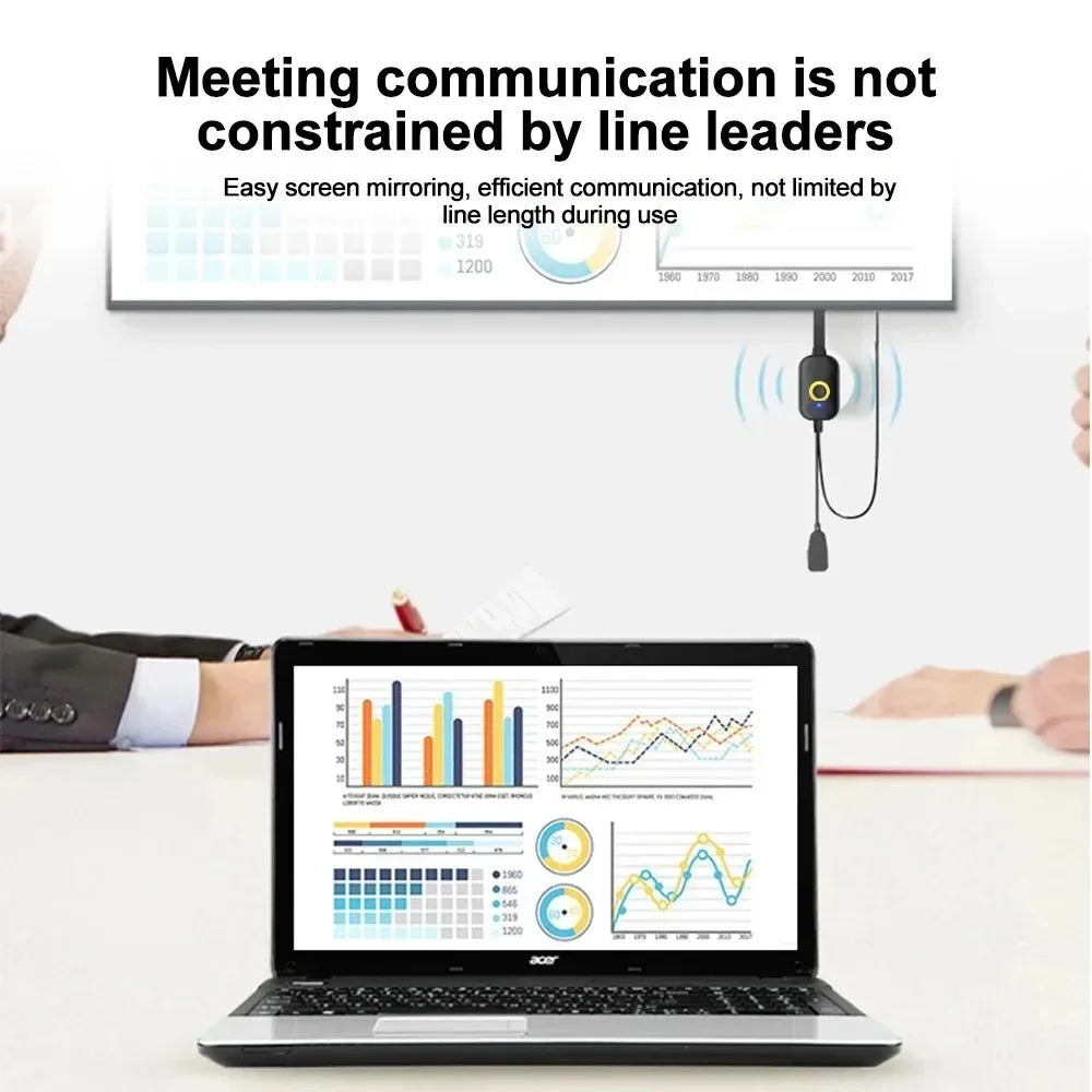 4K WiFi Audio Video Transmitter Receiver Phone Projector HDMI-Compatible Mirroring Screen Display Adapter For iOS Android PC TV