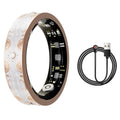 New Moissanite Diamond Fashion Women Men Smart Ring Waterproof Enamel Craft Design Lady Ring Heart Rate Health Monitor SportRing