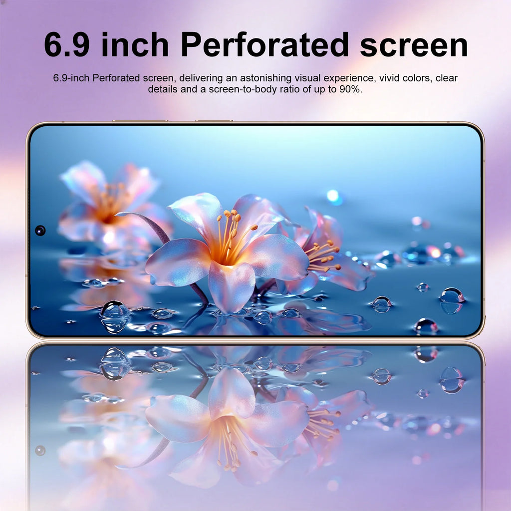 IVMI XS26 Ultra Cellphone Android 12.0 6.9inch Screen 4GB RAM 64G ROM 8+16MP Dual SIM Smartphones Google Play Store Mobile Phone