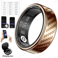 New Smart Ring Message Reminder, Call Alert Heart Rate Blood Oxygen Sleep Monitor Pedometer 5 ATM Waterproof Smartring Men Women