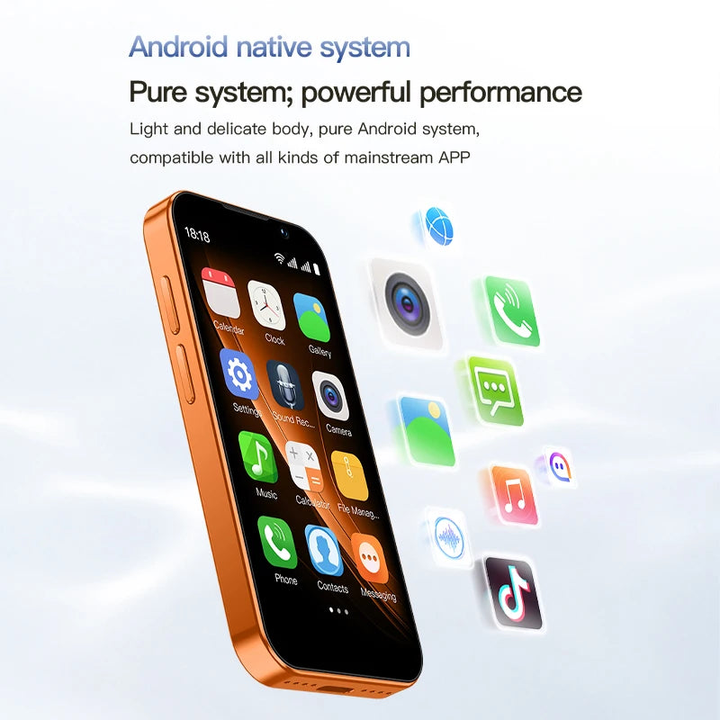 SOYES i17 Mini Smartphone 3.0" Display 2GB RAM 16GB ROM Dual SIM Standby Dual Camera Android 9.0 Multi Apps Support Small Phone